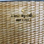 Kate Spade Strawberries Woven Straw Zip Pouch Clutch Saffiano Trim NWT Photo 2