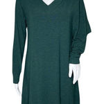 Soft Surroundings Dress Womens XS Jewel Green Marla Dress Layered Lagenlook Photo 0