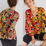 Farm Rio  x Anthropologie Rainforest Wrap Blouse Toucans Tropical Birds Sz XS Photo 1
