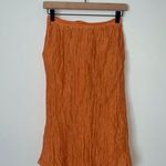 Vintage Springtime Midi Skirt with Pockets!‎ Orange Photo 0