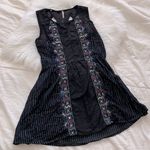 Free People  BOHO Layered Beaded & Mirror Inset Dress Women Size 2 Photo 0