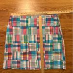 Talbots Madras Plaid Cotton A Line Skirt New 16p Lined Petite Side Zip Photo 5