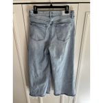 Pistola Lana High Rise Ultra Wide Leg Blue Jeans Raw Hem Blase Photo 3