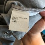 Lin Gray Moto Zipper Ankle Belted Jeans Size 24 Photo 9