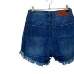 One Teaspoon  Free People High Waist Distressed Bonita Blue Cult Denim Shorts 26 Photo 4