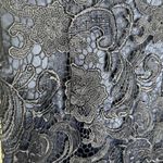 Adrianna Papell Illusion Neck Built-In Bra Navy Lace Sheath Dress US Size 6 Photo 7