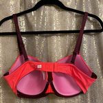 PINK - Victoria's Secret  neon orange/burgundy lightly lined wear everywhere bra 36D Photo 3