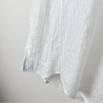 Birds of Paradis by Trovata Cotton Popover Button Blouse Shirt White Photo 6