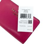 Kate Spade Staci Saffiano Leather Medium Wallet Pink Ruby New Photo 5
