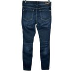 Anthropologie Pilcro and the Letterpress Stretch Dark Denim Skinny Jeans Script Size 26 Photo 5