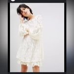 Free People NWT Ruby Lace With Tie Sleeves Ivory Dress, Size xs baby doll Photo 1