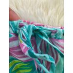 Lilly Pulitzer  Bliss Blue Lazy Paisley Skirt Small Ruffle Lace Tiered Resort‎ Photo 4