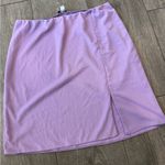 AFRM Lilac Mini Skirt with Side Slit Purple Size undefined Photo 5