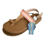 Toms Womens Bree Sling Back Sandals Honey Leather Woven Trim Size 9 NEW Photo 5