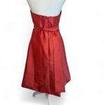 Jenny Yoo  Collection Red Coral Strapless Cocktail Dress Sz 6 Photo 1