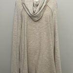 Free People Beach Top Tunic Two Body Corps Deux Cowl Relaxed Fit Lounge Oatmeal Photo 0
