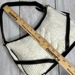 CHAPS Cream Cable Knit Sweater Hobo Shoulder Bag Leather Straps Y2K Chunky Cozy Photo 10