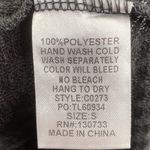 Umgee Black Waffle Knit Off Shoulder Long Sleeve Batwing Boho Top Size S Photo 5