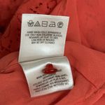 Moulinette Soeurs Anthropologie Shirt Womens 2 Red Lace Peplum Preppy Feminine Photo 8