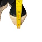 Women’s Espadrille Summer Wedge Slip On Crochet Size 10 Black 2” Wedge Boho New Photo 5