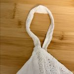 American Eagle  Size Extra Small XS Women's Teen Girl White Lace Embroidered Top Photo 1