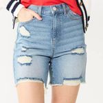 SO Juniors'  High Waisted Dad Shorts Photo 0