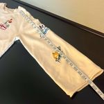 Madewell  RARE Botanical Embroidered Bell-Sleeve cropped Sweatshirt, cream, sz XS Photo 5