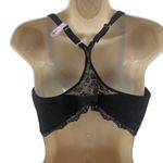 Maidenform One Fab Fit Lace T-Back Front Close Bra 7112 Black 38D Photo 5