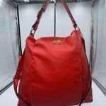 Coach Isabelle Crossbody Leather Purse Handbag Pink Orange Papaya Photo 0