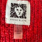 Anne Klein Women's Red Sequin Cardigan Sweater Size L Party Cocktail Photo 3