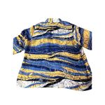 Allison Daley Women’s Blouse 22W | Abstract Print 3/4 Sleeve Button-Down Photo 3