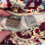 Eastern Mountain Sports Vintage 80s Cotton Turtleneck Floral EMS Pink Large Photo 5