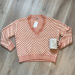 FRNCH  Paris Women’s Pink Chenille V-neck Sweater Size Small NWT Photo 1