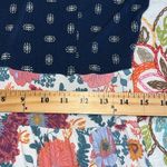 Matilda Jane  sz small womens wide strap tank blue top with floral design bottom Photo 5