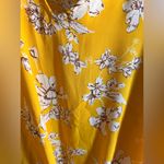 West Kei Yellow Flutter Sleeve Blouse with Draped Front floral business casual Photo 5