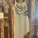 Steve Madden NWT Madden NYC Champagne Sparkle Asymmetrical Hem Party Dress size medium Photo 0