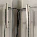 Hunter  Tan Khaki Crossbody Travel Pouch Adjustable Strap Snap Closure Photo 3