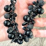 Ny Collection black beaded cluster necklace Photo 3
