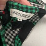 Vintage Stock Gingham Plaid Tiered Mini Dress NWOT Black Size undefined Photo 3