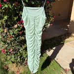 Forever 21 Mint Green Bodycon Mini Dress with Ruching Size Medium Photo 1