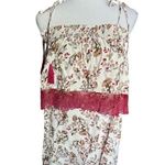 Kori NWT Womens Floral Print Garden Tie Tassel Oversized Dress - Sz S 6/8 Photo 3