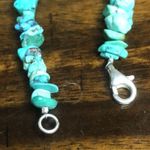 Sterling Silver JAY KING Desert Rose Turquoise Chip Mother Of Pearl  Necklace Photo 9