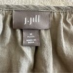 J Jill Linen Blend Blend Embroidered Lace Peasant Blouse Grey Med RN97641 Gray Size undefined Photo 7