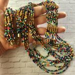 Vintage Seed Bead Statement Necklace Photo 6