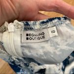Beginning Boutique  Tie Dye Mini Dress in Blue & White Photo 4