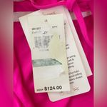 Becca NWT  by Rebecca Virtue Pink Asymmetrical One-Piece Swimsuit L48555; L Photo 4