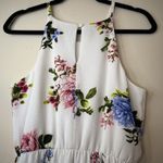 Iz Byer  Women's Floral Sleeveless Elastic Waist Ruffle Summer Dress‎ Size M # Photo 12
