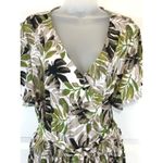 Du Jour Floral Print Wrap Style V Neck Short Sleeve Romper Women's XL X Photo 6