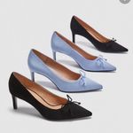 ZARA Trafaluc Women's Court Shoes Pumps Heels Black Bow Photo 5
