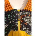 Burberry Prorsum Yellow Green 100% Mulberry Silk Dress NWOT Photo 7